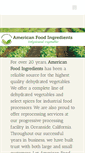 Mobile Screenshot of americanfoodingredients.com