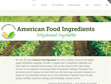 Tablet Screenshot of americanfoodingredients.com